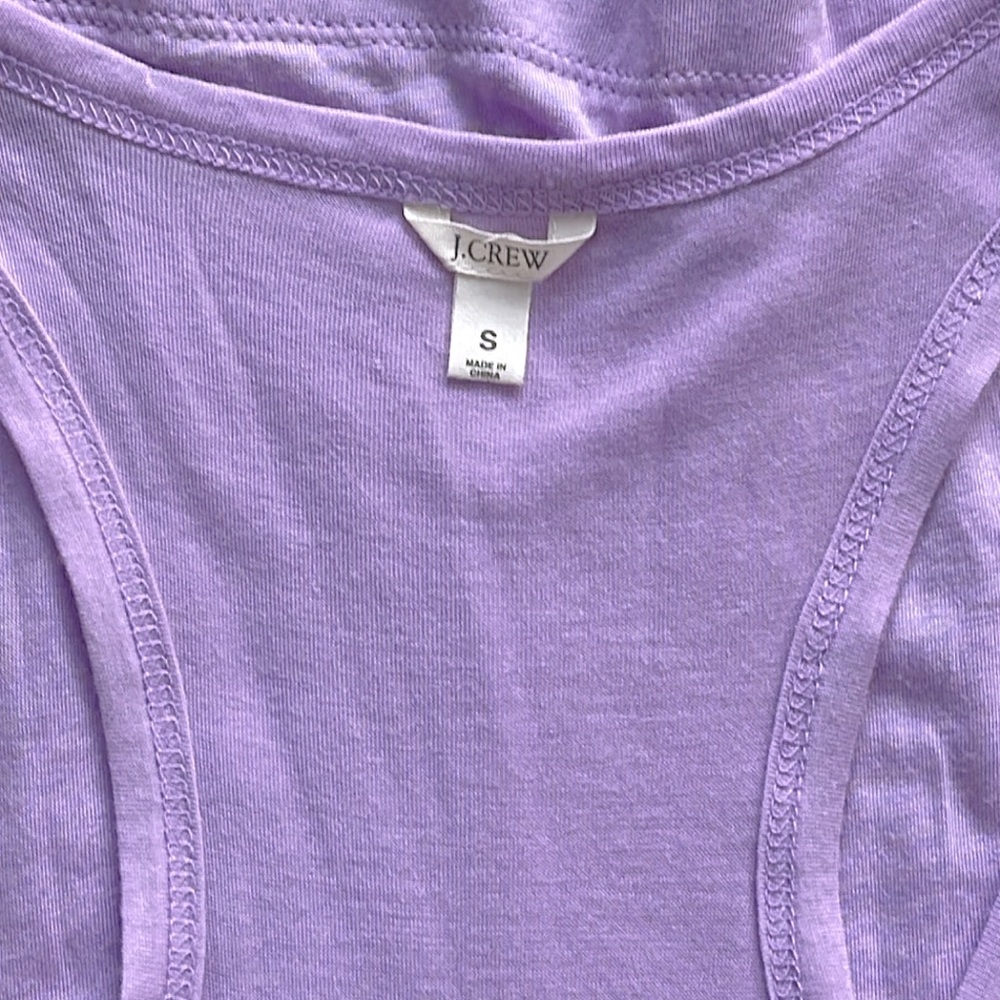 J Crew Lilac Racerback V-Neck Pocket Lightweight Dress or Cover-Up. Small - Picture 5 of 8